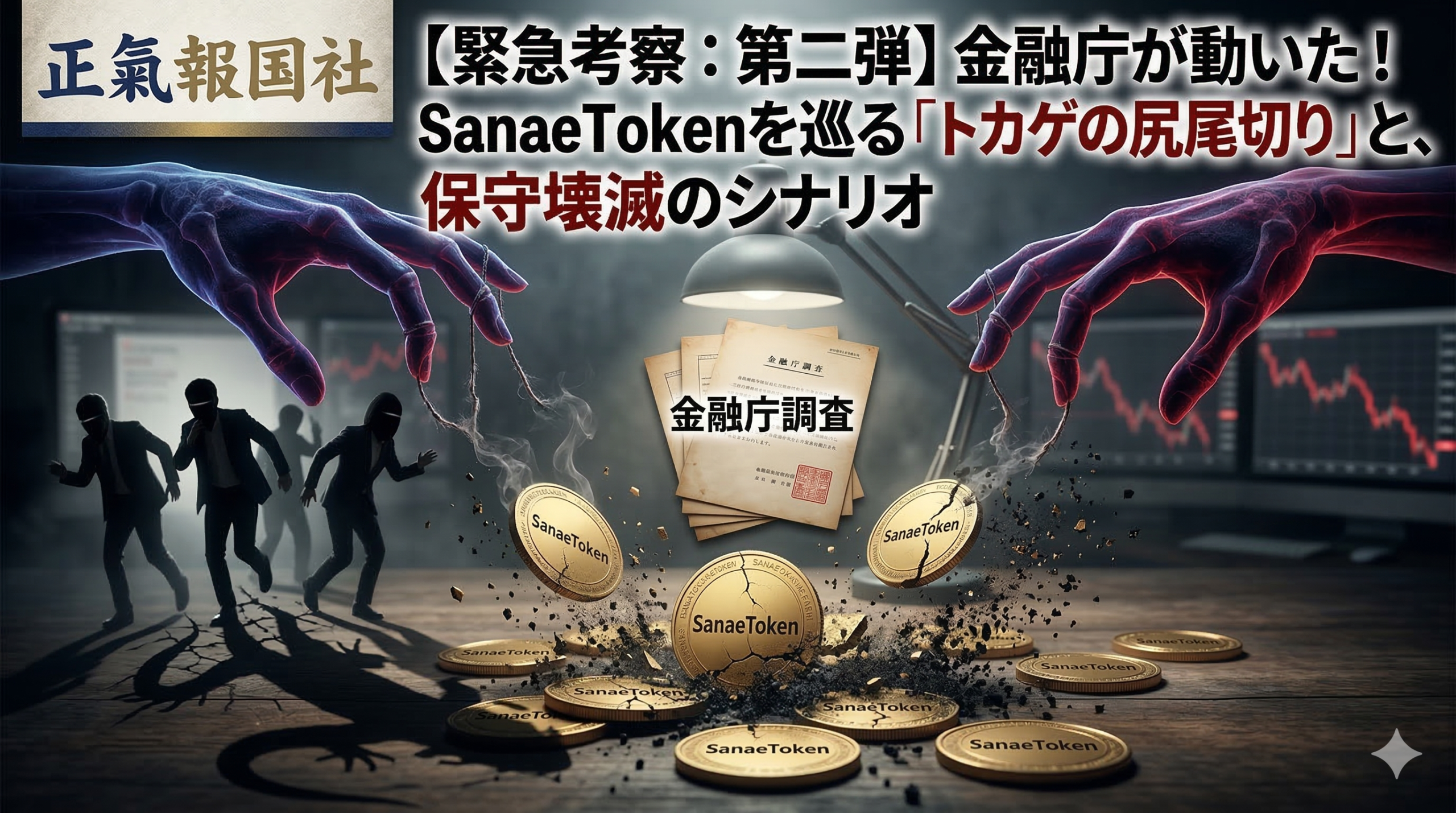 【緊急考察：第二弾】金融庁が動いた！SanaeTokenを巡る「トカゲの尻尾切り」と、保守壊滅のシナリオ